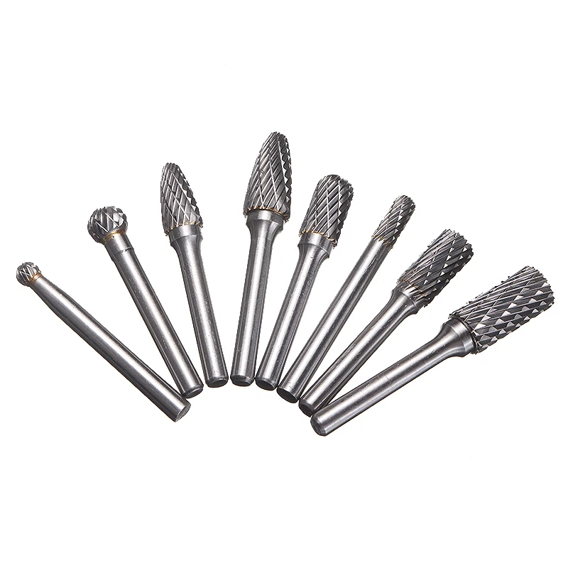 1/4" Shank Tungsten Carbide Milling Cutter Rotary Tool Burrs Set Head Electric Grinder Cut Rotary Burrs Bit
1/4" Shank Tungsten Carbide Milling Cutter Rotary Tool Burrs Set Head Electric Grinder Cut Rotary Burrs Bit