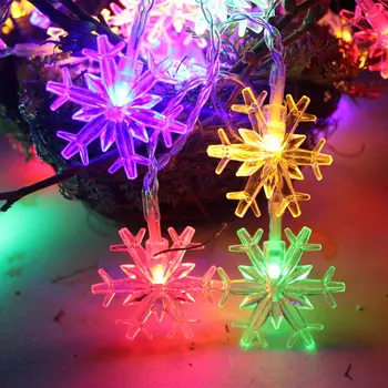 1M 10Leds Christmas Tree Snow Flakes Led String Fairy Light Xmas Party Home Wedding Garden Garland Christmas Decorations Outdoor 
1M 10Leds Christmas Tree Snow Flakes Led String Fairy Light Xmas Party Home Wedding Garden Garland Christmas Decorations Outdoor