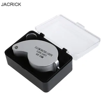 40X 25mm Metal Cover Jewellery Loupe Eye Hand Magnifier Glass Lens LED Light Hot
40X 25mm Metal Cover Jewellery Loupe Eye Hand Magnifier Glass Lens LED Light Hot