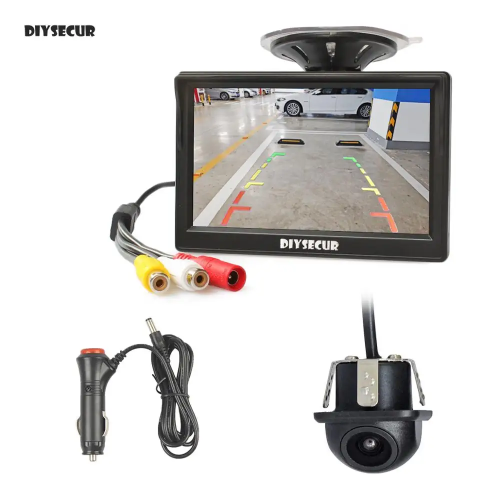 DIYSECUR Wired 5 Inch HD LCD Display Rear View Monitor Car Monitor Mini Car Cam Rear View Car Camera Reversing System
DIYSECUR Wired 5 Inch HD LCD Display Rear View Monitor Car Monitor Mini Car Cam Rear View Car Camera Reversing System