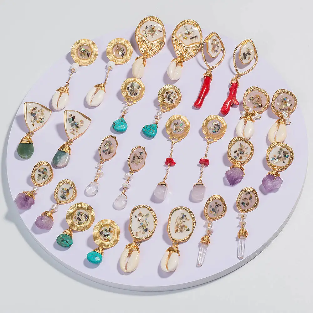 2019 New Style Colored Shell Pearl Dangle Earrings for Woman & Girls Geometric Gold Color Elegant Fashion Jewelry
2019 New Style Colored Shell Pearl Dangle Earrings for Woman & Girls Geometric Gold Color Elegant Fashion Jewelry