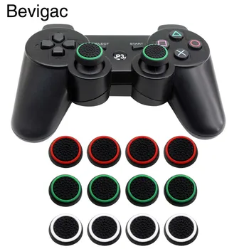 

Bevigac 4pcs Silicone Cap Joystick Thumb Grip ThumbGrip Protect Cover for Sony PlayStation 3 4 PS4 PS3 Xbox One Game Controllers