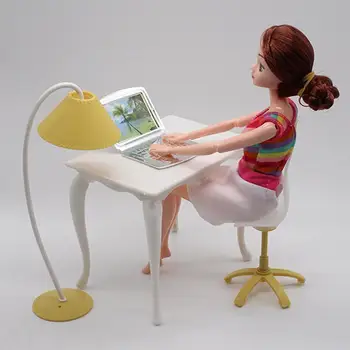 4pcs/Set Mini Doll Furniture Toy Set Desk Lamp Laptop Computer Chair Doll House Accessories for Doll Kids Play Toys Christmas Gi
4pcs/Set Mini Doll Furniture Toy Set Desk Lamp Laptop Computer Chair Doll House Accessories for Doll Kids Play Toys Christmas Gi