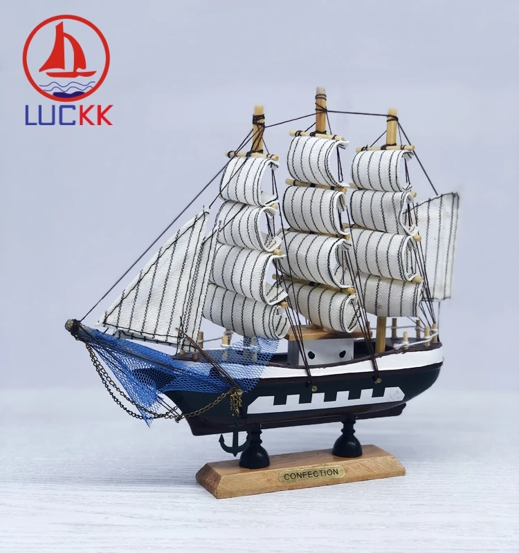 LUCKK 16CM Mediterrean Style Wooden Sailboat Model With Net Home Interior Decoration Statue Crafts Nautical Kids Birthday Gifts
LUCKK 16CM Mediterrean Style Wooden Sailboat Model With Net Home Interior Decoration Statue Crafts Nautical Kids Birthday Gifts