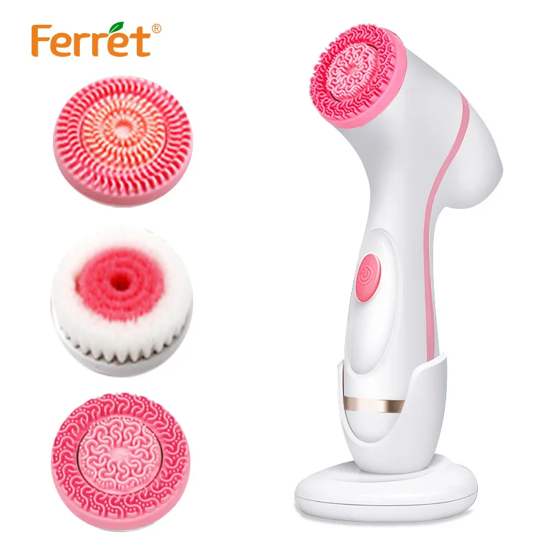 Ferret Electric Face Cleaner Brush Silicone Facial Cleansing Machine Face Deep Pore Cleaner Blackhead Removal Skin Washing Brush
Ferret Electric Face Cleaner Brush Silicone Facial Cleansing Machine Face Deep Pore Cleaner Blackhead Removal Skin Washing Brush