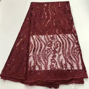 African Lace Fabric Red French Net Embroidery Sequins Tulle Lace Fabric Nigerian High Quality voile For Party Dress
African Lace Fabric Red French Net Embroidery Sequins Tulle Lace Fabric Nigerian High Quality voile For Party Dress