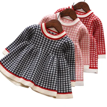 Baby Girls Dress Kids Clothes Toddler Baby Christmas Costume Warm Lattice knit Long-Sleeve Princess Dress Children's Clothing
Baby Girls Dress Kids Clothes Toddler Baby Christmas Costume Warm Lattice knit Long-Sleeve Princess Dress Children's Clothing