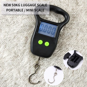 Digital Luggage Scale with Comfortable Handle Hook 110lb/50kg for Fishing Luggage Steelyard Hanging Electronic Scale Electronic
Digital Luggage Scale with Comfortable Handle Hook 110lb/50kg for Fishing Luggage Steelyard Hanging Electronic Scale Electronic