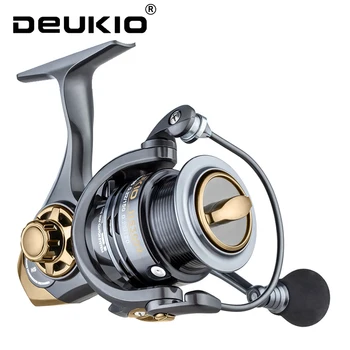 DEUKIO New Upgrade Fishing Coil 8KG Max Drag Power 7.1:1/6.7/1 Gear Ratio 5+1 Ball Bearings Light Weight Spinning Fishing Reel
DEUKIO New Upgrade Fishing Coil 8KG Max Drag Power 7.1:1/6.7/1 Gear Ratio 5+1 Ball Bearings Light Weight Spinning Fishing Reel