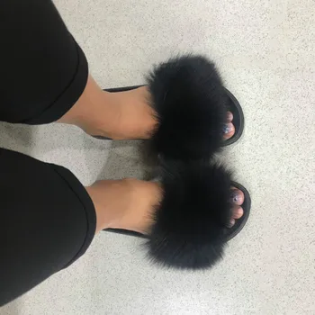 Outside Fur Slides 2019 New Cute Fluffy Slippers Women Fox Hair Slippers Natural Fashion Beach Flats Women Furry Slippers
Outside Fur Slides 2019 New Cute Fluffy Slippers Women Fox Hair Slippers Natural Fashion Beach Flats Women Furry Slippers