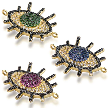 gold eyes eyelash micro pave cz copper colorful bracelet pendant jewelry connector accessories diy jewelry bracelet making
gold eyes eyelash micro pave cz copper colorful bracelet pendant jewelry connector accessories diy jewelry bracelet making