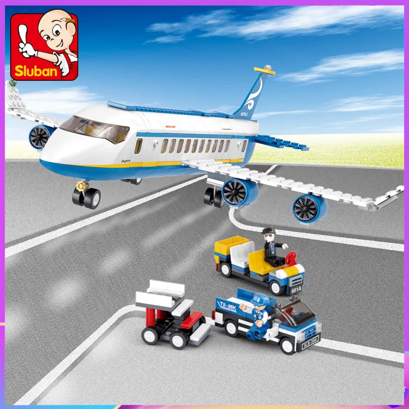 Airport Airplane Model Building Blocks Sluban 0366 Plane Toys Compatible Legoed City Friends Aviation World Airbus Bricks
Airport Airplane Model Building Blocks Sluban 0366 Plane Toys Compatible Legoed City Friends Aviation World Airbus Bricks
