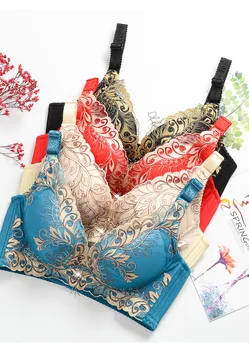 Luxury Gold Color Bra Comfortable Push-up Have Steel Ring Push up Lace Breast Hugging Embroidered Adjustable Underwear
Luxury Gold Color Bra Comfortable Push-up Have Steel Ring Push up Lace Breast Hugging Embroidered Adjustable Underwear