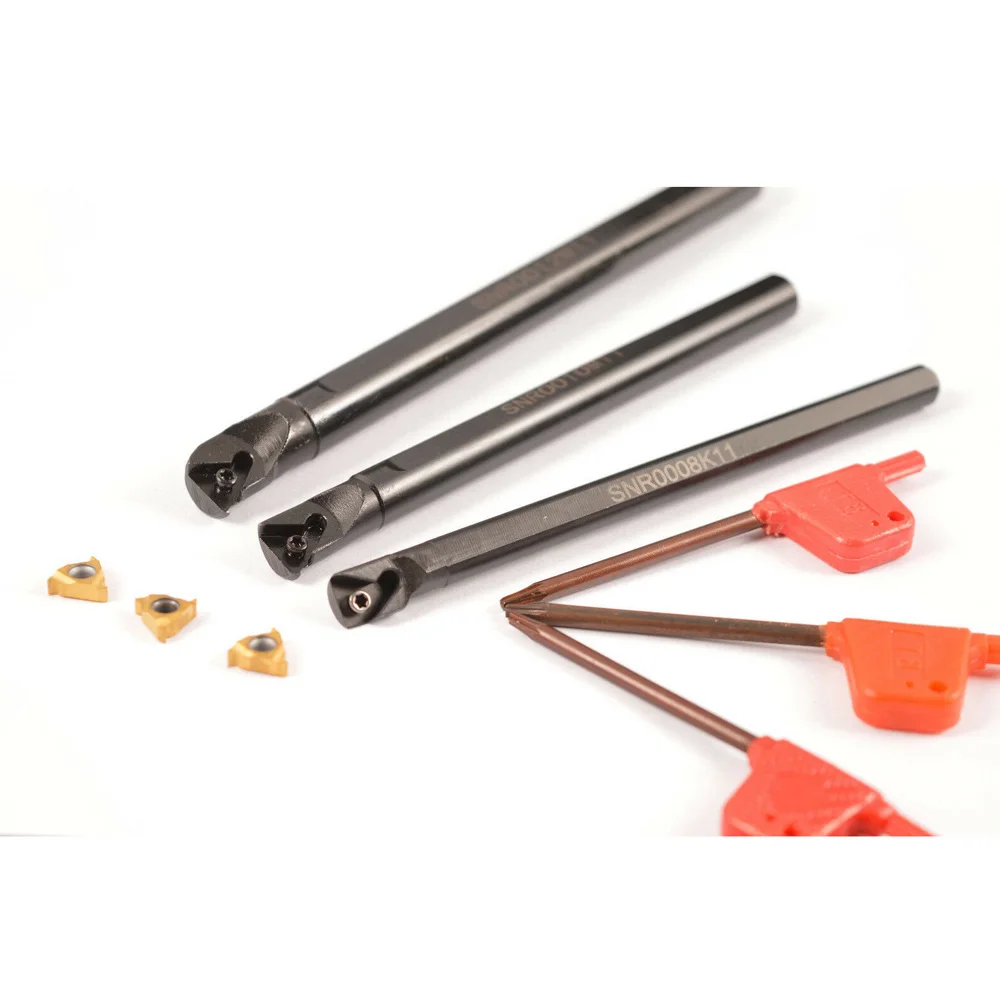 Holders Wrenches Inserts SNR0008K11+SNR0010K11+SNR0012M11 Thread Turning Tool Holder + 11IR AG60 Inserts high quality
Holders Wrenches Inserts SNR0008K11+SNR0010K11+SNR0012M11 Thread Turning Tool Holder + 11IR AG60 Inserts high quality