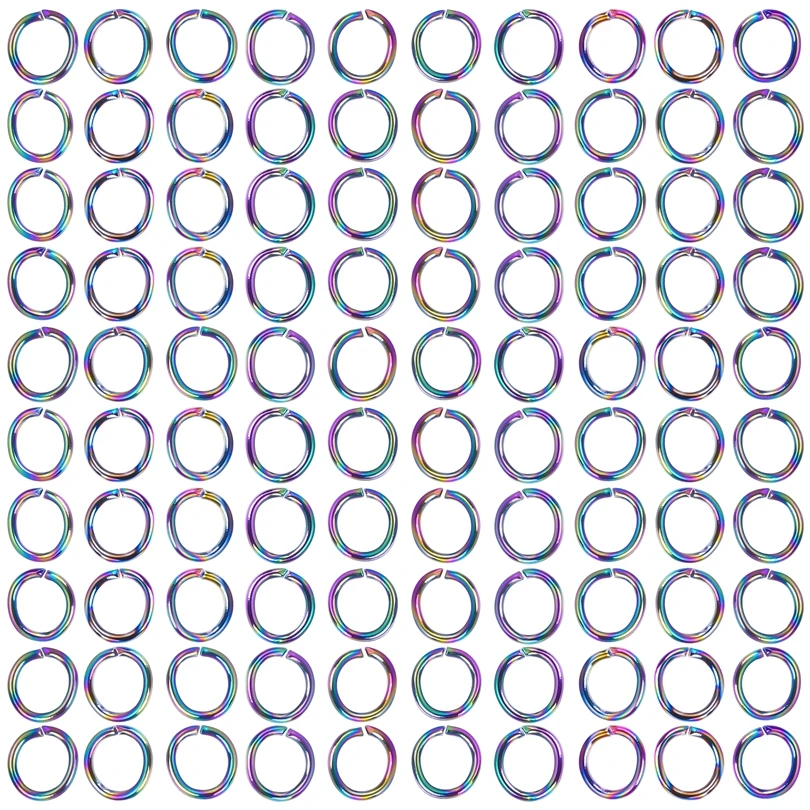 100pcs/Lot Jump Rings DIY Jewelry Findings Handmade Necklace Earring Anklets Bracelet Accessories Wholesale Rainbow Ring Fitting
100pcs/Lot Jump Rings DIY Jewelry Findings Handmade Necklace Earring Anklets Bracelet Accessories Wholesale Rainbow Ring Fitting