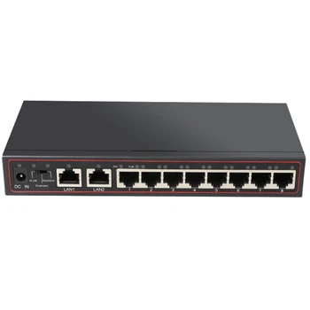 10 Ports 2+8 PoE Switch Injector Network Switch Ethernet with 10/100Mbps Ports Suitable for IP Camera/Wireless AP/CCTV
10 Ports 2+8 PoE Switch Injector Network Switch Ethernet with 10/100Mbps Ports Suitable for IP Camera/Wireless AP/CCTV