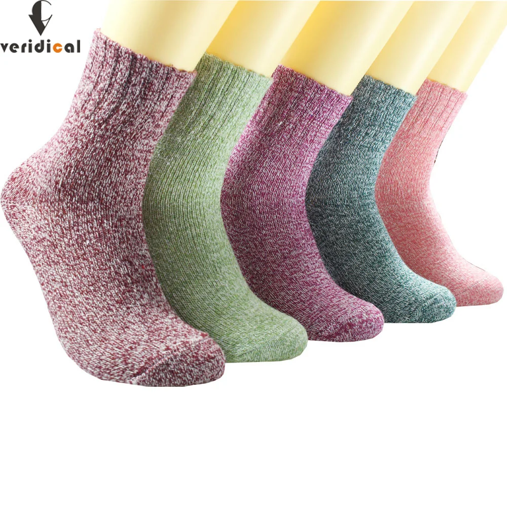 VERIDICAL 5 pairs/lot woman short socks wool merino thermal warm socks winter thick weed socks meia masculina solid calcetines 
VERIDICAL 5 pairs/lot woman short socks wool merino thermal warm socks winter thick weed socks meia masculina solid calcetines