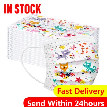 50/100pcs Children's Cartoon Breathable Mask Disposable Three-Layer Protective Cover Printing Reusable Protection Facemask#3
50/100pcs Children's Cartoon Breathable Mask Disposable Three-Layer Protective Cover Printing Reusable Protection Facemask#3