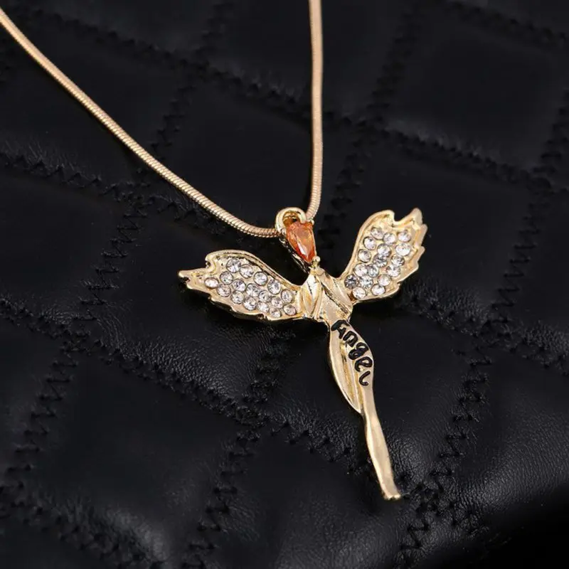 X 2019 Women Copper Gold Silver Sweet Simple Jewelry Creative Praying Angel Wings Pendants Clavicle Delicate Fashion Necklace
X 2019 Women Copper Gold Silver Sweet Simple Jewelry Creative Praying Angel Wings Pendants Clavicle Delicate Fashion Necklace