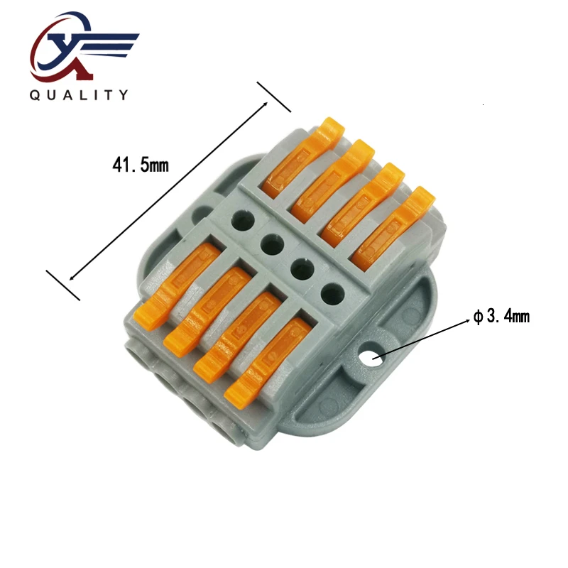30/50/100PCS Wire Connector 4 pin New Universal Docking Fast Wiring Conductors push-in Terminal Block Electrical Equipment
30/50/100PCS Wire Connector 4 pin New Universal Docking Fast Wiring Conductors push-in Terminal Block Electrical Equipment