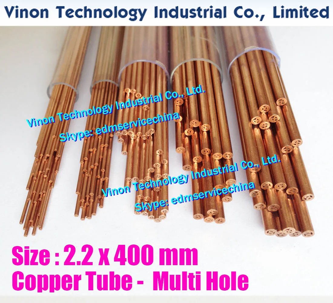 (40PCS/LOT) 2.2x400mm Copper Tube Multihole, Copper EDM Tubing Electrode MultiChannel Dia. 2.2mm, 400mm Long for Superdrill EDM
(40PCS/LOT) 2.2x400mm Copper Tube Multihole, Copper EDM Tubing Electrode MultiChannel Dia. 2.2mm, 400mm Long for Superdrill EDM