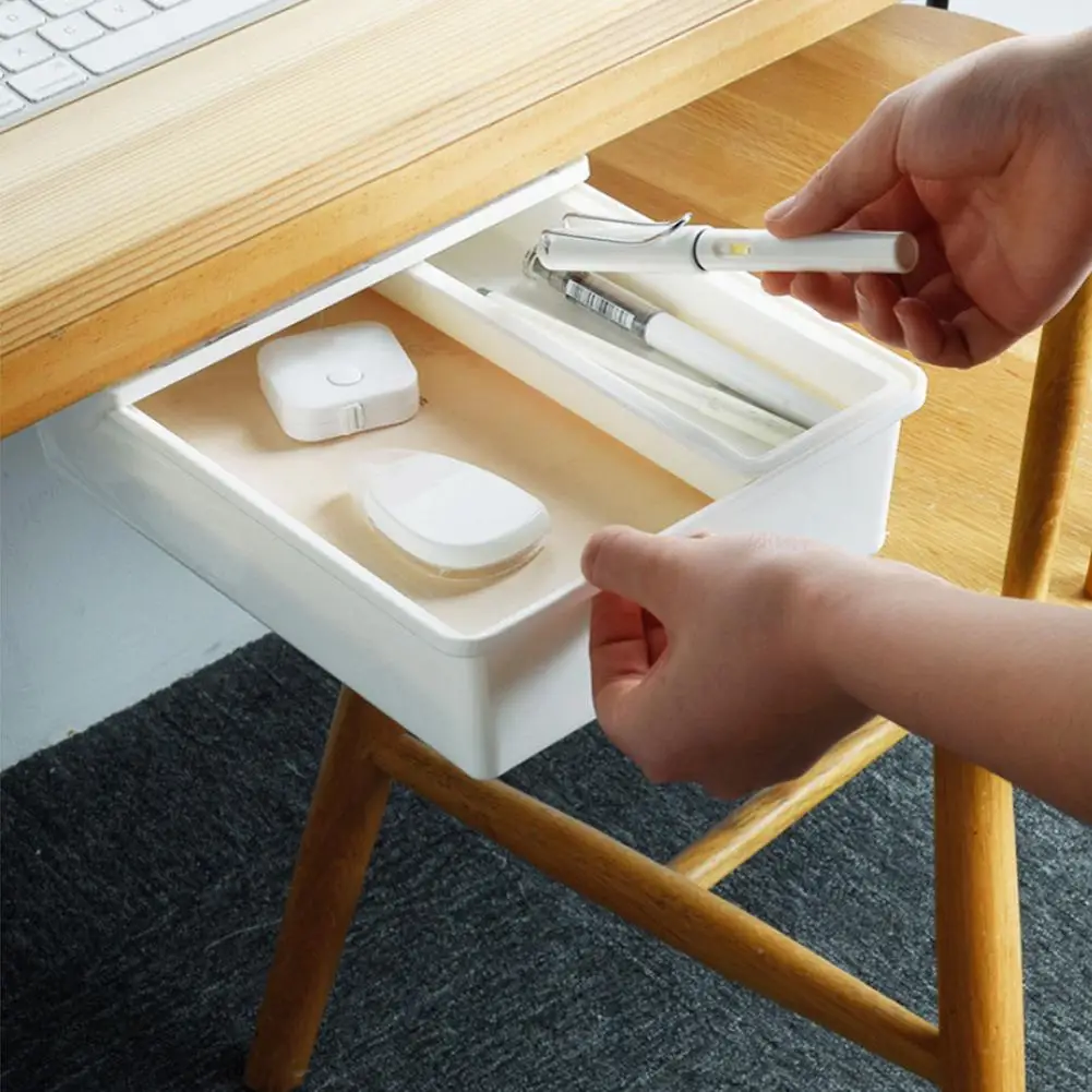 Self-Adhesive Under Desk Drawer Hidden Storage Box Makeup Organizer Home Office Under Desk Drawer Storage Tray Pencil Tray
Self-Adhesive Under Desk Drawer Hidden Storage Box Makeup Organizer Home Office Under Desk Drawer Storage Tray Pencil Tray
