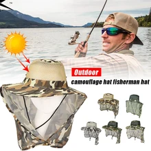 Outdoor Fishing Hat with Neck Flap Sun Protection Wide Brim for Man Breathable Mesh Camouflage Fishing Cap Beach Hats naturehike
Outdoor Fishing Hat with Neck Flap Sun Protection Wide Brim for Man Breathable Mesh Camouflage Fishing Cap Beach Hats naturehike