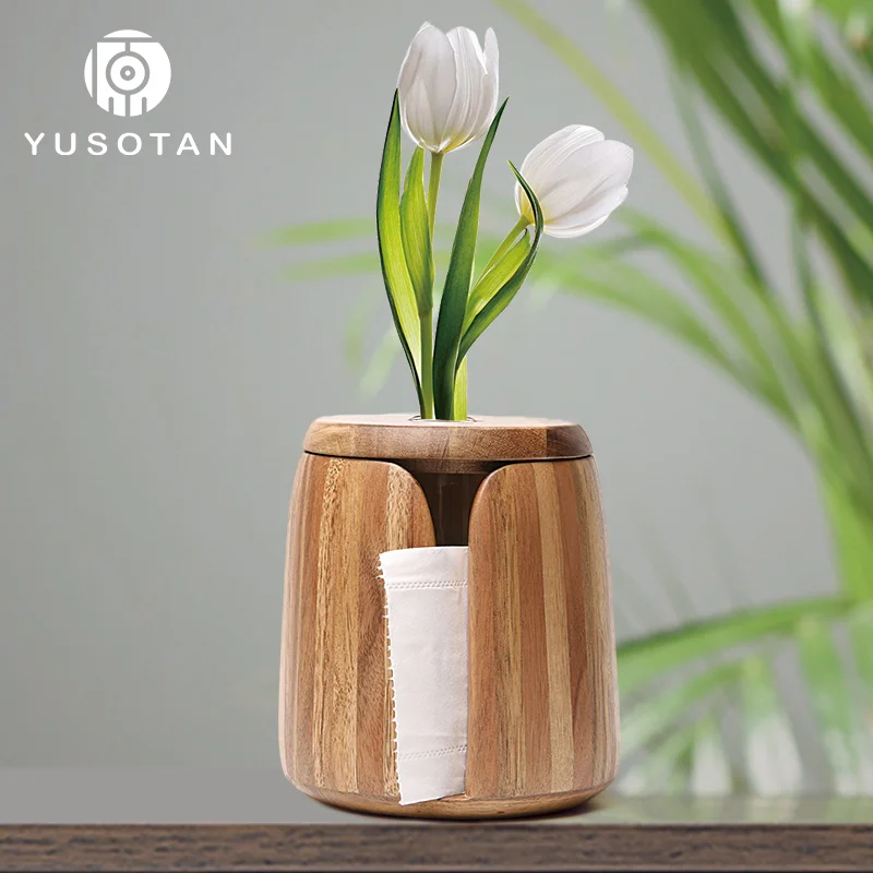 Фото Креативный деревянный держатель для салфеток YUSOTAN выращивания цветов