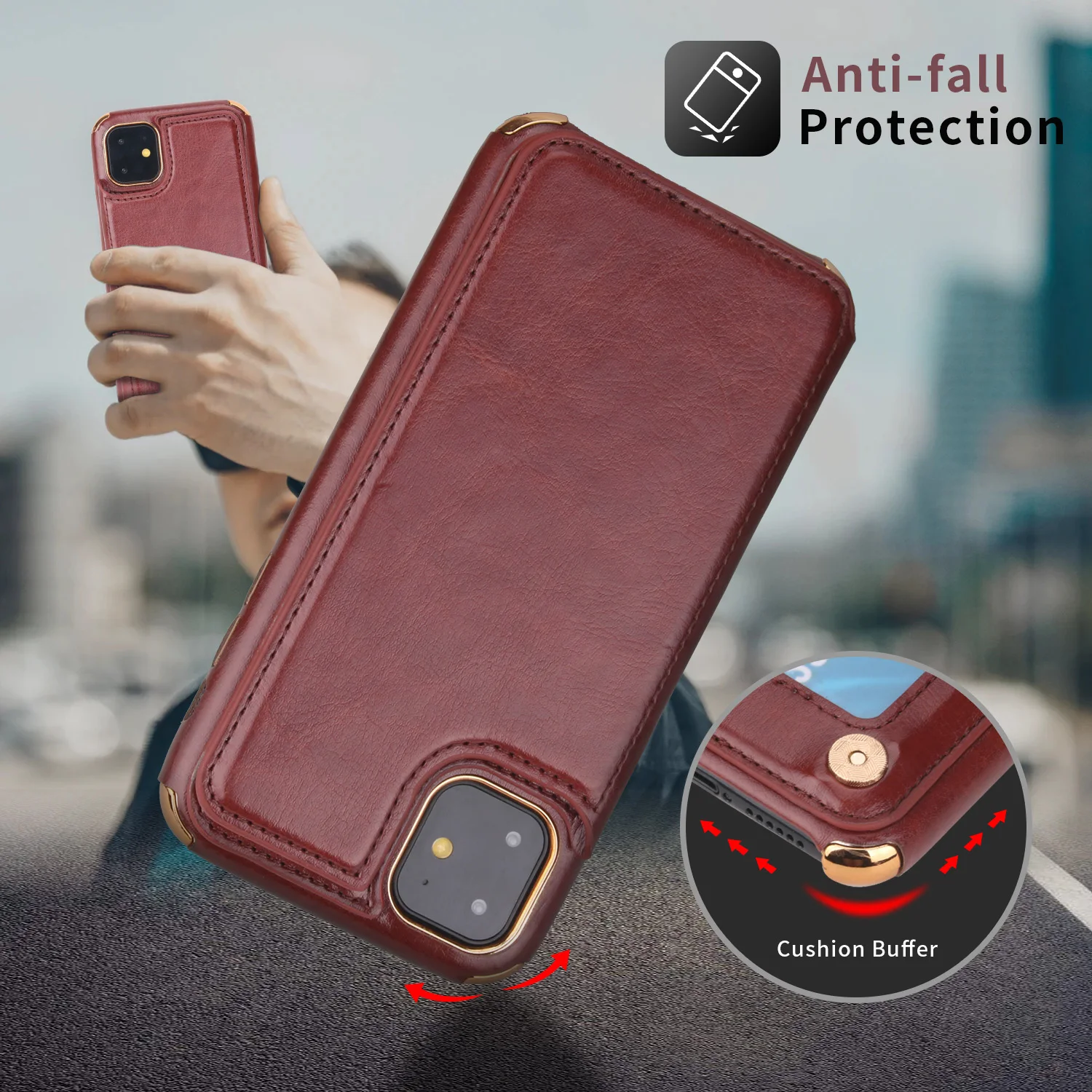Card Wallet Phone Case for iphone 11 case 6 7 8 plus X XR XsMax 11Pro Max Genuine Leather Cover Multifunctional Magnetic Fundas 
Card Wallet Phone Case for iphone 11 case 6 7 8 plus X XR XsMax 11Pro Max Genuine Leather Cover Multifunctional Magnetic Fundas