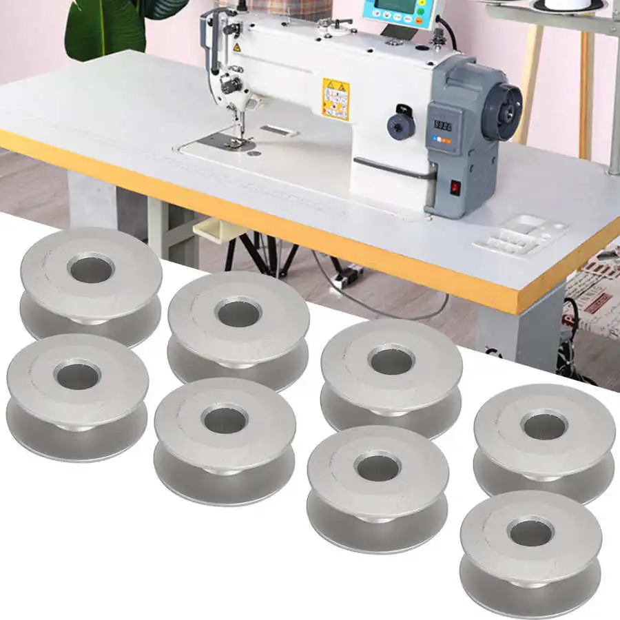 Description Picture 6 of item100Pcs Metal Sewing Bobbins Machine Accessories for Flat Embroidery Car Sewing Machine Replacement Sewing Bobbins Accessories