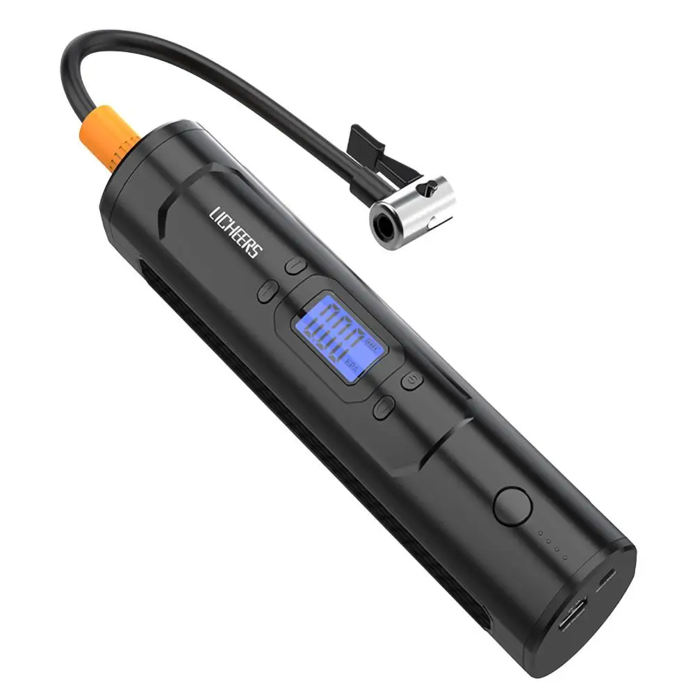 Portable Car Air Compressor 12V 150 PSI 6000mAh 25 / Min Digital LED Light Tire Inflator Electric Auto Pump Motorcycle Accessori
Portable Car Air Compressor 12V 150 PSI 6000mAh 25 / Min Digital LED Light Tire Inflator Electric Auto Pump Motorcycle Accessori