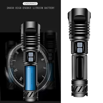 

Practical 1800LM Waterproof XHP99 LED Flashlights Multi-functional Durable Outdoor Camping Hunting Zoom Torch Light