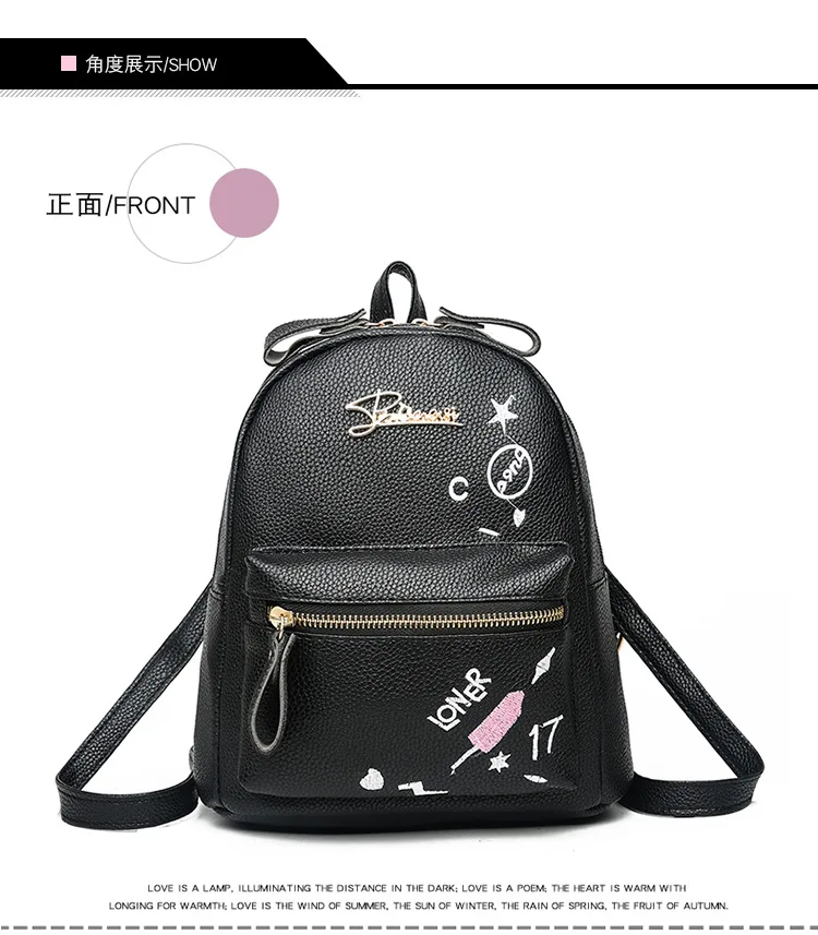 Bag Women's New Style Spiraea Small Backpack Women's Versatile Backpack Korean-style College Graffiti School Bag Backpark
Bag Women's New Style Spiraea Small Backpack Women's Versatile Backpack Korean-style College Graffiti School Bag Backpark