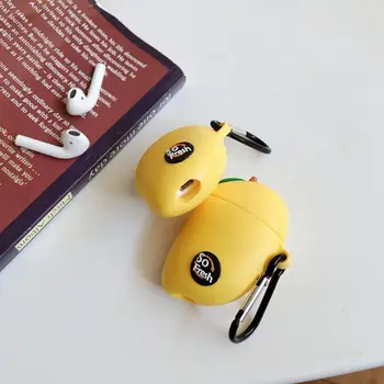 Silicone Protective Case Fruit Shape Cover Shell with Carabiner for Airpods 1/2 PXPE
Silicone Protective Case Fruit Shape Cover Shell with Carabiner for Airpods 1/2 PXPE