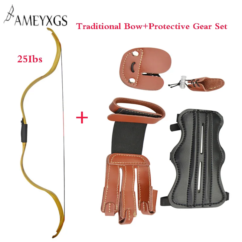 Archery Traditional Bow Powerful Recurve Bow With Protective Gear Set For Outdoor Hunting Shooting Accessories
Archery Traditional Bow Powerful Recurve Bow With Protective Gear Set For Outdoor Hunting Shooting Accessories