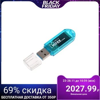 Flash drive Mirex ELF BLUE, 128 GB, USB3.0, read up to 140 Mb / s, write up to 40 Mb / s, blue 4245675
Flash drive Mirex ELF BLUE, 128 GB, USB3.0, read up to 140 Mb / s, write up to 40 Mb / s, blue 4245675