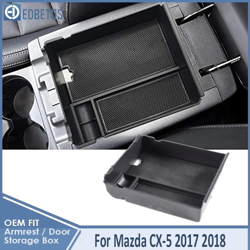 Car Armrest Box Storage For Mazda CX-5 2017 2018 Accessories Organizer Center Console Tray Black | Автомобили и мотоциклы