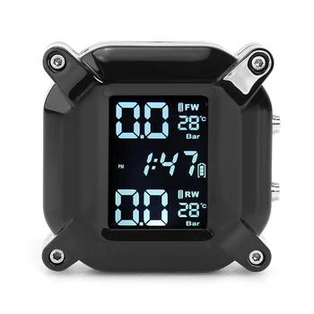 VODOOL Motorcycle TPMS Waterproof LCD Motorbike Tire Tyre Pressure Temperature Monitoring Alarm System with 2 External Sensors
VODOOL Motorcycle TPMS Waterproof LCD Motorbike Tire Tyre Pressure Temperature Monitoring Alarm System with 2 External Sensors