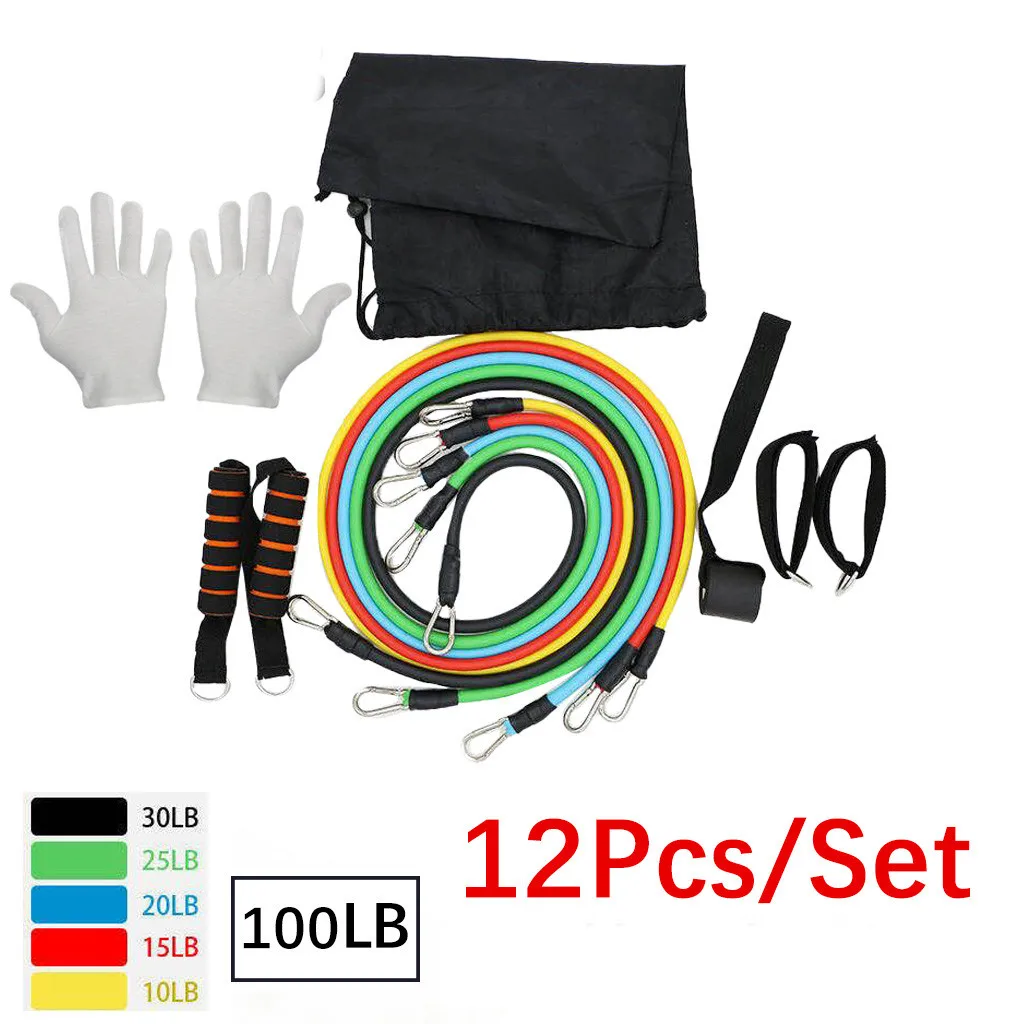 12pcs/set Pull Rope Fitness Exercises Resistance Bands Latex Tubes Pedal Excerciser Body Training Workout Yoga Elastic Pull Rope
12pcs/set Pull Rope Fitness Exercises Resistance Bands Latex Tubes Pedal Excerciser Body Training Workout Yoga Elastic Pull Rope