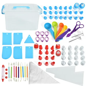 127pcs Baking Tool Cake Decorating Nozzle Set Decorating Pouch Cream Scraper Fondant Cake Decorating Shears DIY
127pcs Baking Tool Cake Decorating Nozzle Set Decorating Pouch Cream Scraper Fondant Cake Decorating Shears DIY