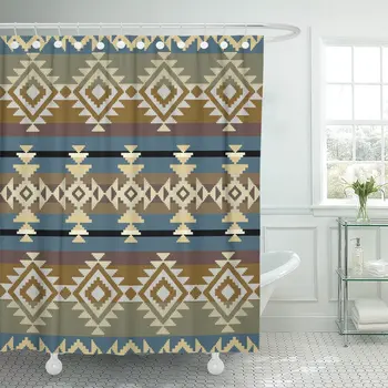 Aztec Navajo Inspired Geometric Pattern American Native Abstract Ancient Shower Curtain Waterproof Polyester Fabric 72 x 72 Inch
Aztec Navajo Inspired Geometric Pattern American Native Abstract Ancient Shower Curtain Waterproof Polyester Fabric 72 x 72 Inch