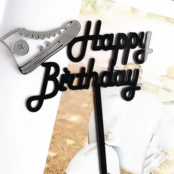 Acrylic Happy Birthday Cake Topper Boy Sports Wind Sneakers Cake Topper for Kids Birthday Party Baking Cake Decorations Supplies
Acrylic Happy Birthday Cake Topper Boy Sports Wind Sneakers Cake Topper for Kids Birthday Party Baking Cake Decorations Supplies