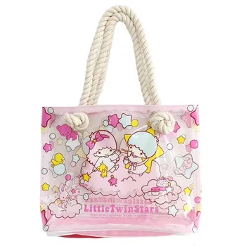 Cartoon My Melody Little Twin Stars Cinnamoroll Dog Handbag Women Clear Transparent Shoulder Bag PVC Waterproof Beach Tote Bags
Cartoon My Melody Little Twin Stars Cinnamoroll Dog Handbag Women Clear Transparent Shoulder Bag PVC Waterproof Beach Tote Bags
