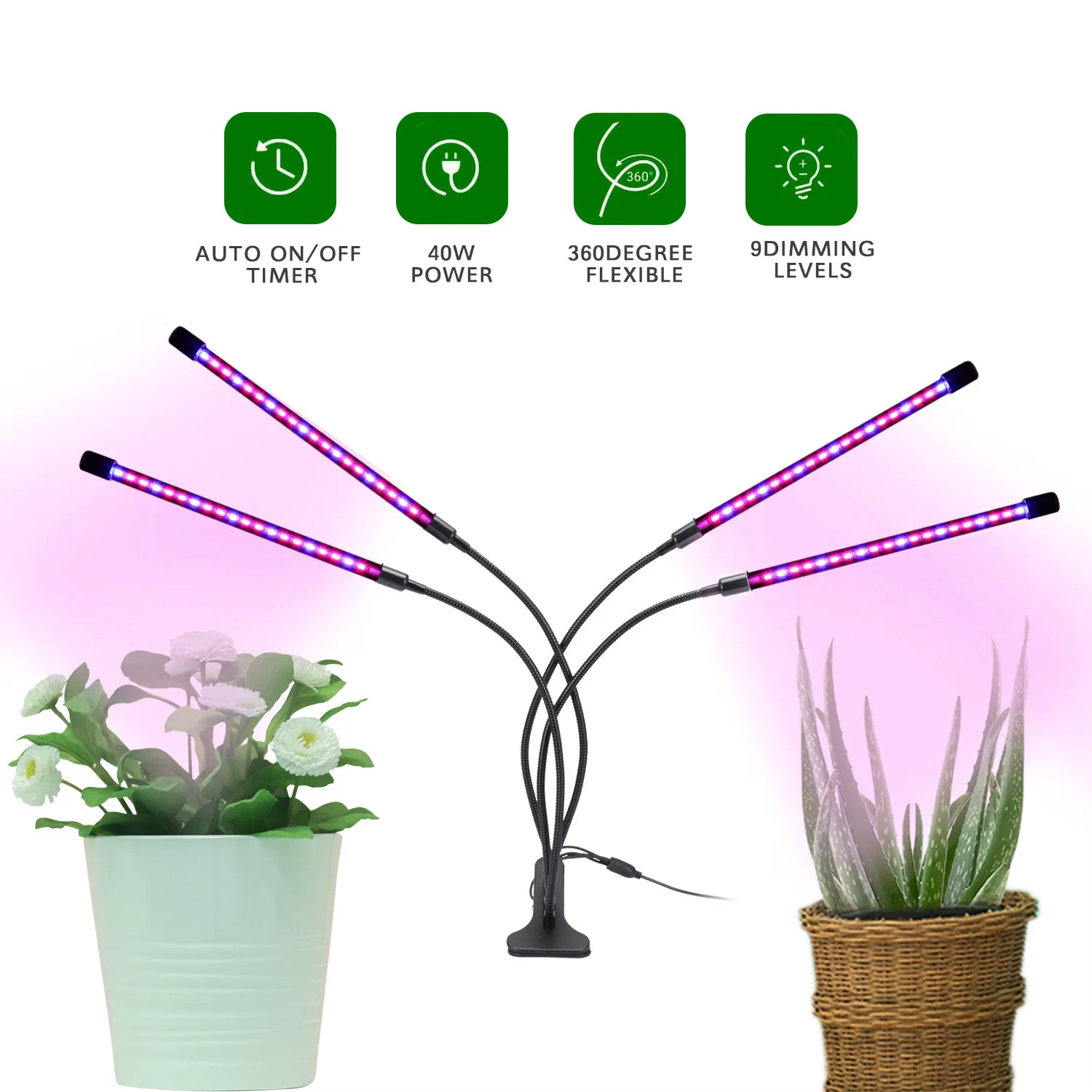 Hot Style Clip Plant Light Fill Light Full Spectrum LED Plant Growth Light Plant Lighting Light Source Body Material
Hot Style Clip Plant Light Fill Light Full Spectrum LED Plant Growth Light Plant Lighting Light Source Body Material