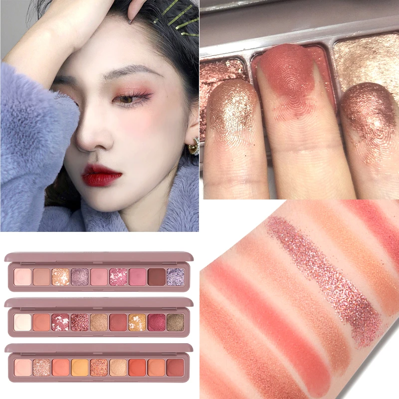 9 Color Glitter Eye Shadow Palette Makeup Kit Nude Matte Pigment Shimmer Colorful Eyeshadow Powder Waterproof Cosmetics Tools
9 Color Glitter Eye Shadow Palette Makeup Kit Nude Matte Pigment Shimmer Colorful Eyeshadow Powder Waterproof Cosmetics Tools