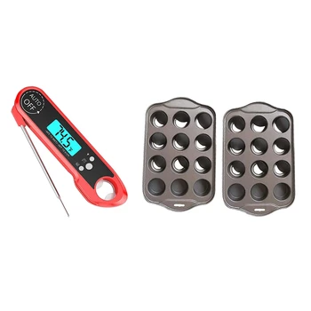 1 Pcs Meat Thermometer Chef Ultra Fast Meat Thermometer & 2 Pcs Cake Molds Round Bottom Diy Paper Cup Muffin Cake Tray
1 Pcs Meat Thermometer Chef Ultra Fast Meat Thermometer & 2 Pcs Cake Molds Round Bottom Diy Paper Cup Muffin Cake Tray