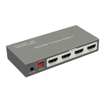HOT-4K HDMI Splitter 1 in 4 Out HDMI Switch Support 3D 1080P EDID HDCP for , PS4, PS3,Blu-Ray Player, DVD, HDTV(EU Plug)
HOT-4K HDMI Splitter 1 in 4 Out HDMI Switch Support 3D 1080P EDID HDCP for , PS4, PS3,Blu-Ray Player, DVD, HDTV(EU Plug)
