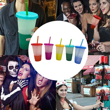 700ml Reusable Color Changing Cold Cups Temperature Plastic Tumbler with Lid Blood Vampire Party Cup Haunted Drink Halloween Cup
700ml Reusable Color Changing Cold Cups Temperature Plastic Tumbler with Lid Blood Vampire Party Cup Haunted Drink Halloween Cup