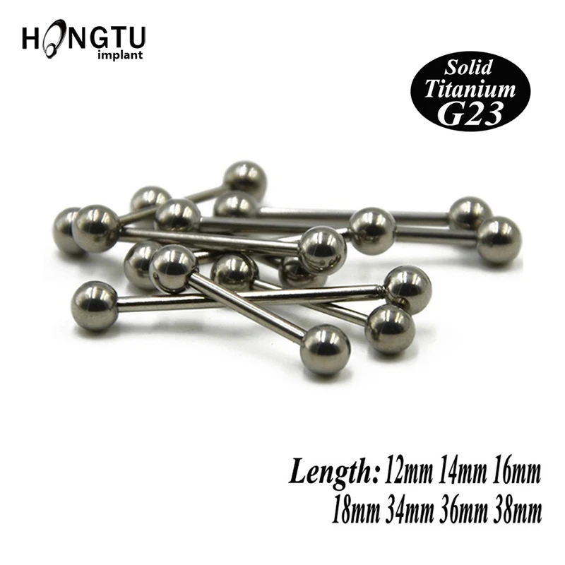 1PC 100% G23 Grade Solid Titanium Straight Bar Tongue Piercing Nipple Ring Ear Industrial Barbells Cartilage Body Jewelry
1PC 100% G23 Grade Solid Titanium Straight Bar Tongue Piercing Nipple Ring Ear Industrial Barbells Cartilage Body Jewelry
