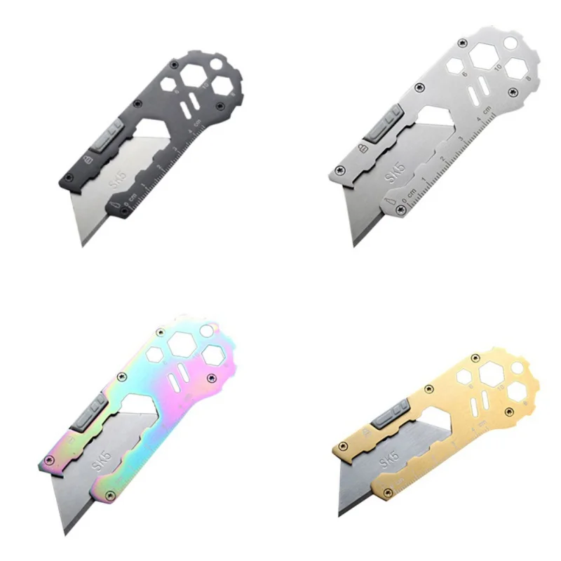 Stainless Steel EDC Folding Utility Knife Wallpaper Knife Multi-function Paper Cutter Courier Knife Manual Knife Outdoor Tool M
Stainless Steel EDC Folding Utility Knife Wallpaper Knife Multi-function Paper Cutter Courier Knife Manual Knife Outdoor Tool M